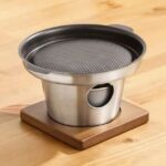 Japanese Style Outdoor Camping Alcohol Stove Yakiniku Stainless Steel Non-stick BBQ Grill Smokeless Mini Portable Barbecue...